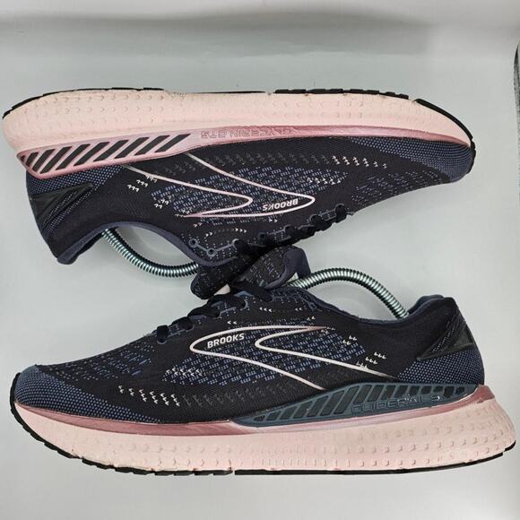 Brooks Glycerin GTS 19 Black Metallic Ombre Womens 12 Medium B Running Shoes - Picture 6 of 8